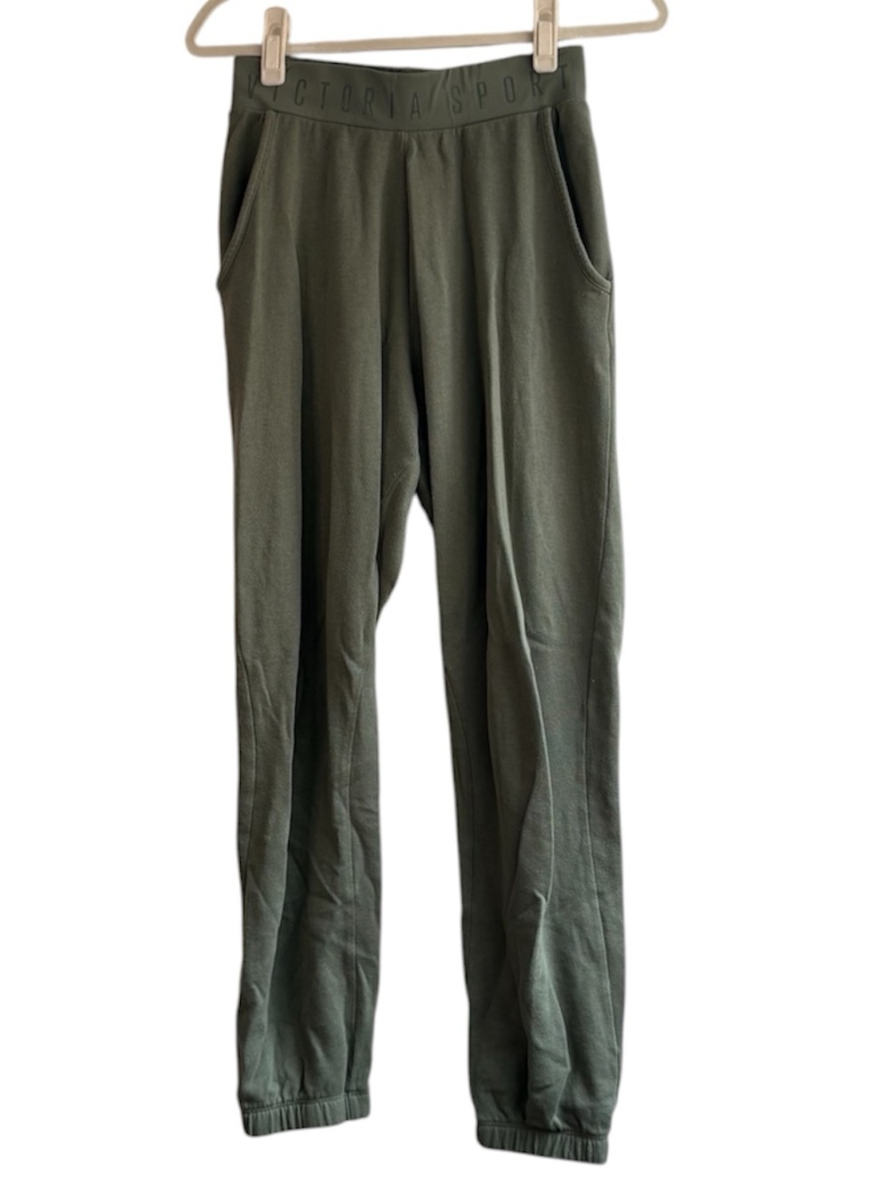 Victoria’s Secret Sport Sage Green High Waisted Joggers Sweatpants Size XS